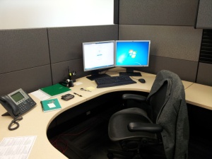 My new cubicle
