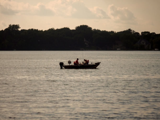 Fishing on Lake Riley